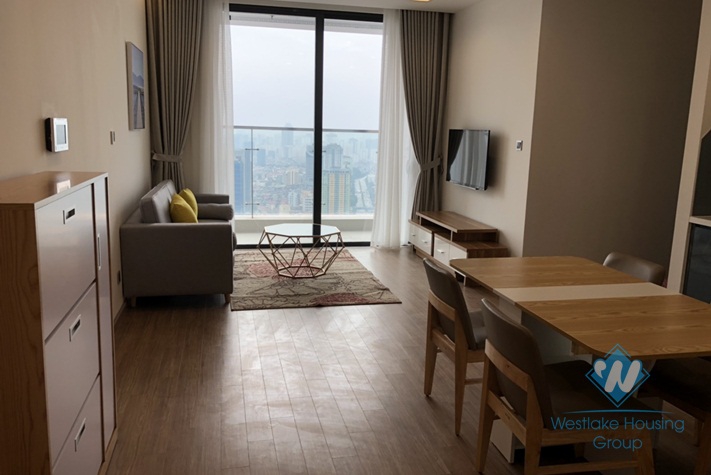 Beautiful high floor two bedrooms apartment for rent in Vinhome Metropolis, Ba Dinh district, Ha Noi